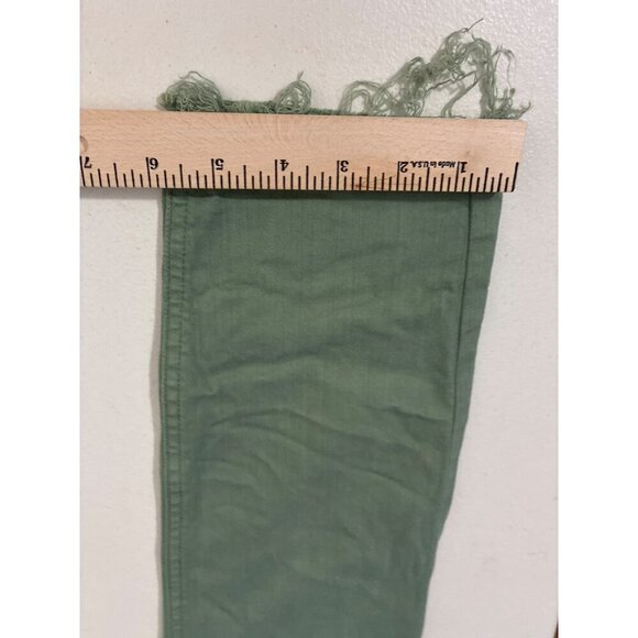 Lauren Conrad High Rise Skinny Ankle Jeans Womens Size 12 Green Cotton Blend Raw - Picture 10 of 10